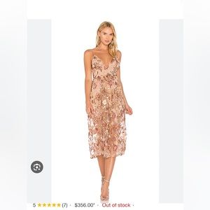 For Love and Lemons botanic nude dress